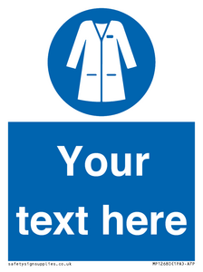 Custom Mandatory: Wear laboratory coat